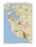 SFO Noise Complaint Summary Map for March 2015