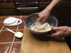 [mixing dough]