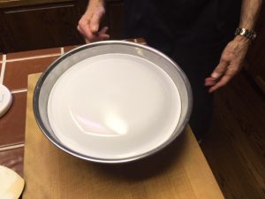 [covered mixing bowl]